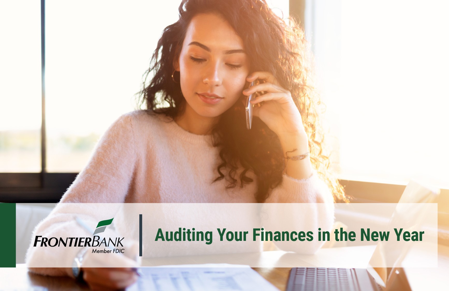 Auditing Your Finances in the New Year with text